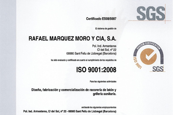Renewal of ISO 9001 certificate in rmmcia until 2017